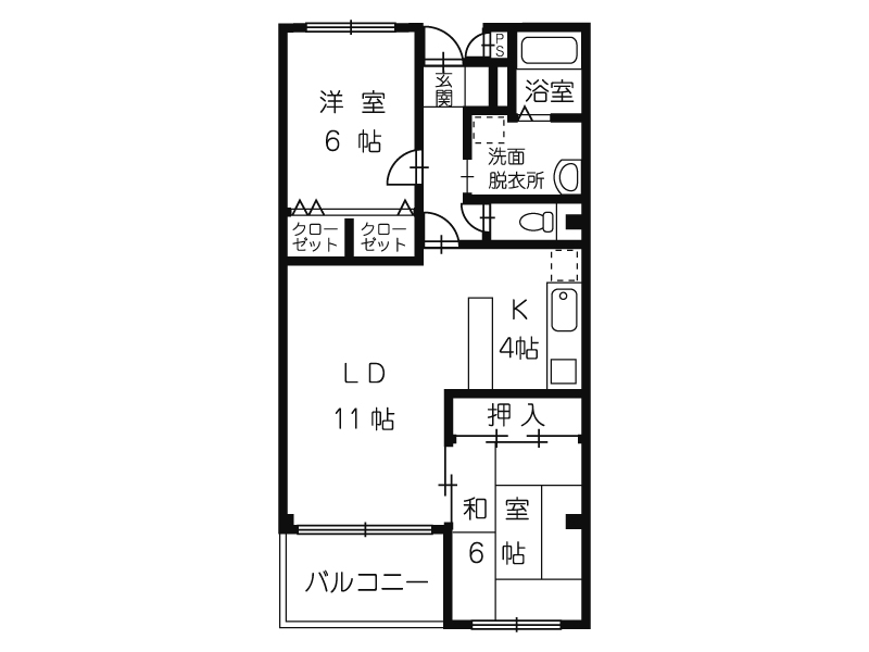 プレジール沢村の間取り