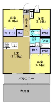 三養基郡みやき町大字市武のマンションの間取り