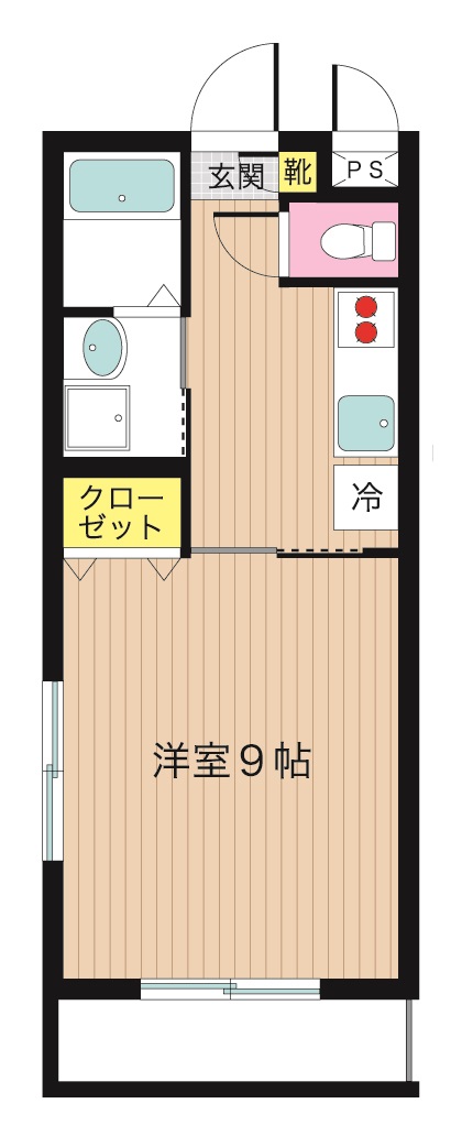 伊予郡砥部町高尾田のマンションの間取り