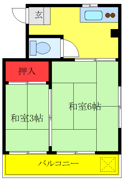 横山ビルの間取り