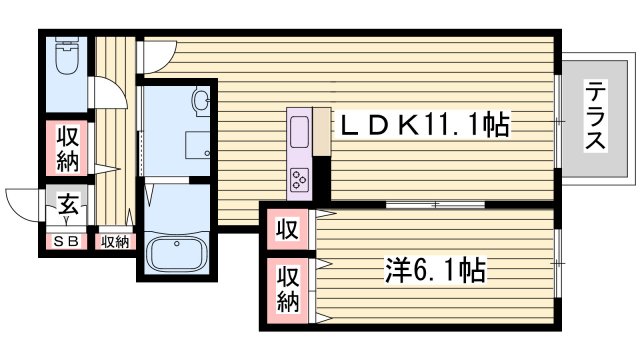 【メゾン　パストラルの間取り】