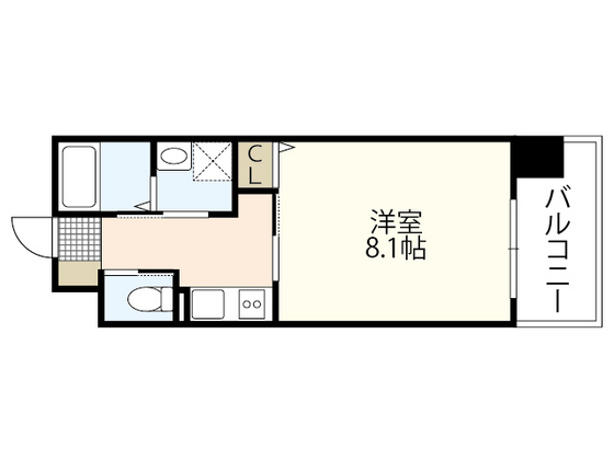 広島市中区南竹屋町のマンションの間取り