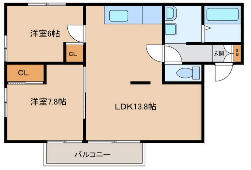 【エイセイ勝原の間取り】