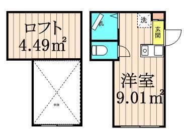 東京都葛飾区西亀有２（アパート）の賃貸物件の間取り