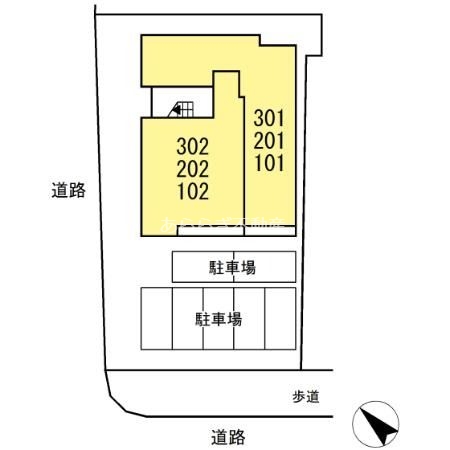 【浜松市中央区下池川町のアパートのキッチン】