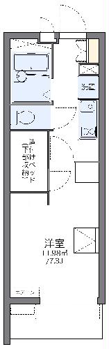 レオパレスパラーム　ユーマの間取り