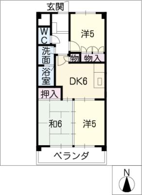 セントラルハイツ中平の間取り