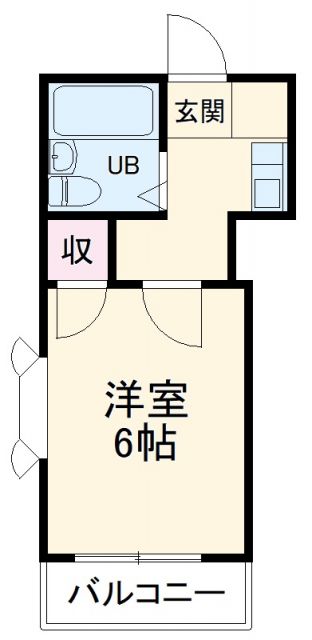 豊橋市東脇のアパートの間取り