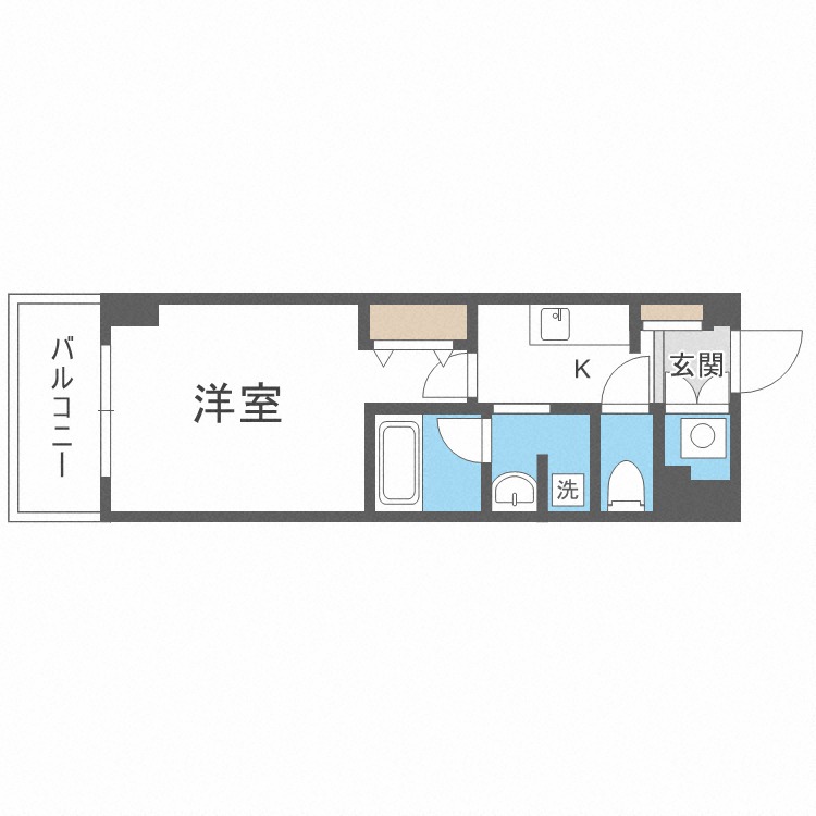ホーリーフォート南平岸の間取り