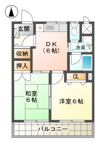 十一屋DOAの間取り