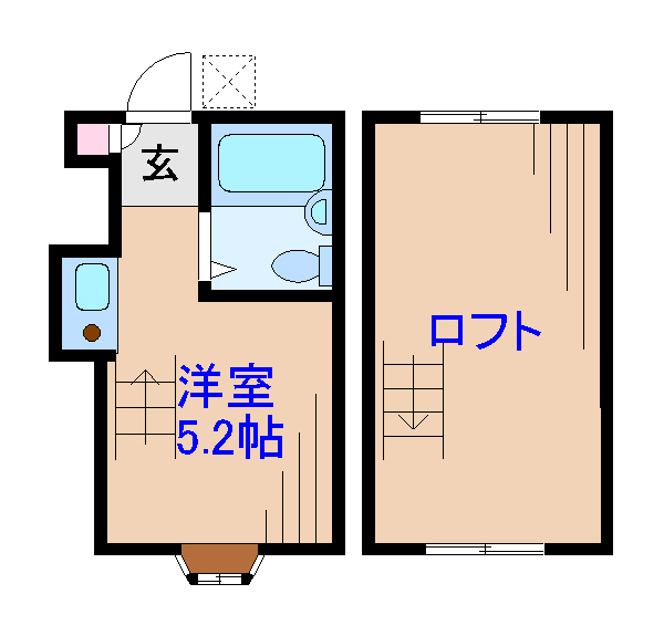 横浜市港北区日吉本町のアパートの間取り