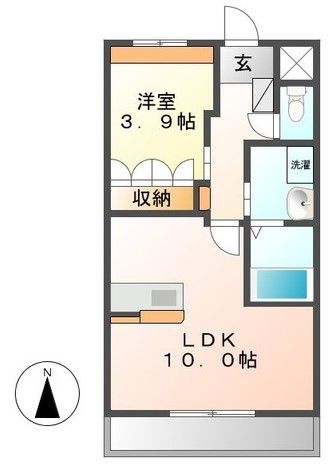 つくば市みどりののマンションの間取り