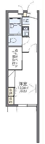 御殿場市茱萸沢のアパートの間取り