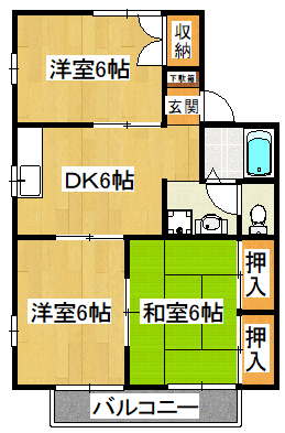 クラインベルグＡ・Ｂの間取り