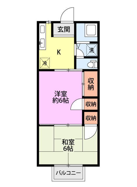 ハイライフ鳥屋野の間取り