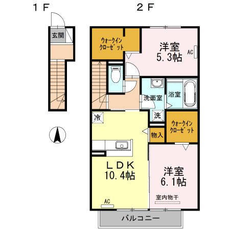 ヴィオラ当知の間取り