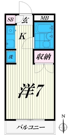 【品川区東大井のマンションの間取り】