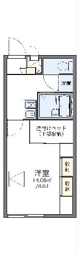 レオパレスコンフォール志免の間取り