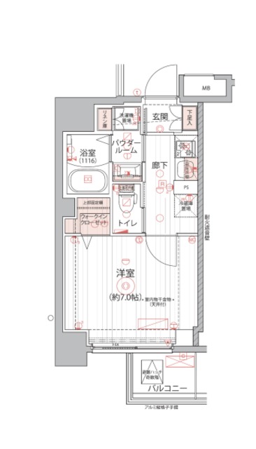 ARCOBALENO TOGOSHIGINZAの間取り