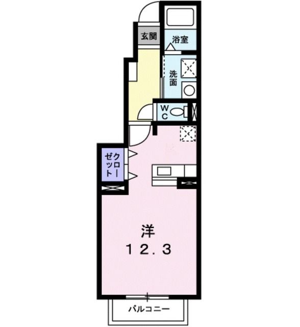 プロムナード　天神Ａの間取り