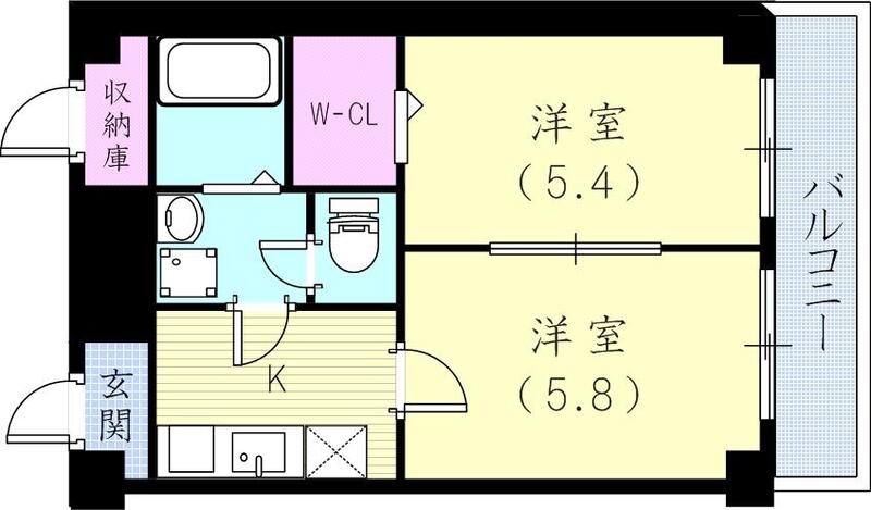 クレール久保の間取り