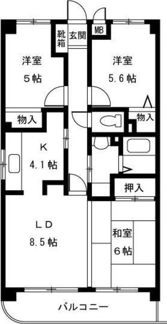 カサベルデ杉並の間取り