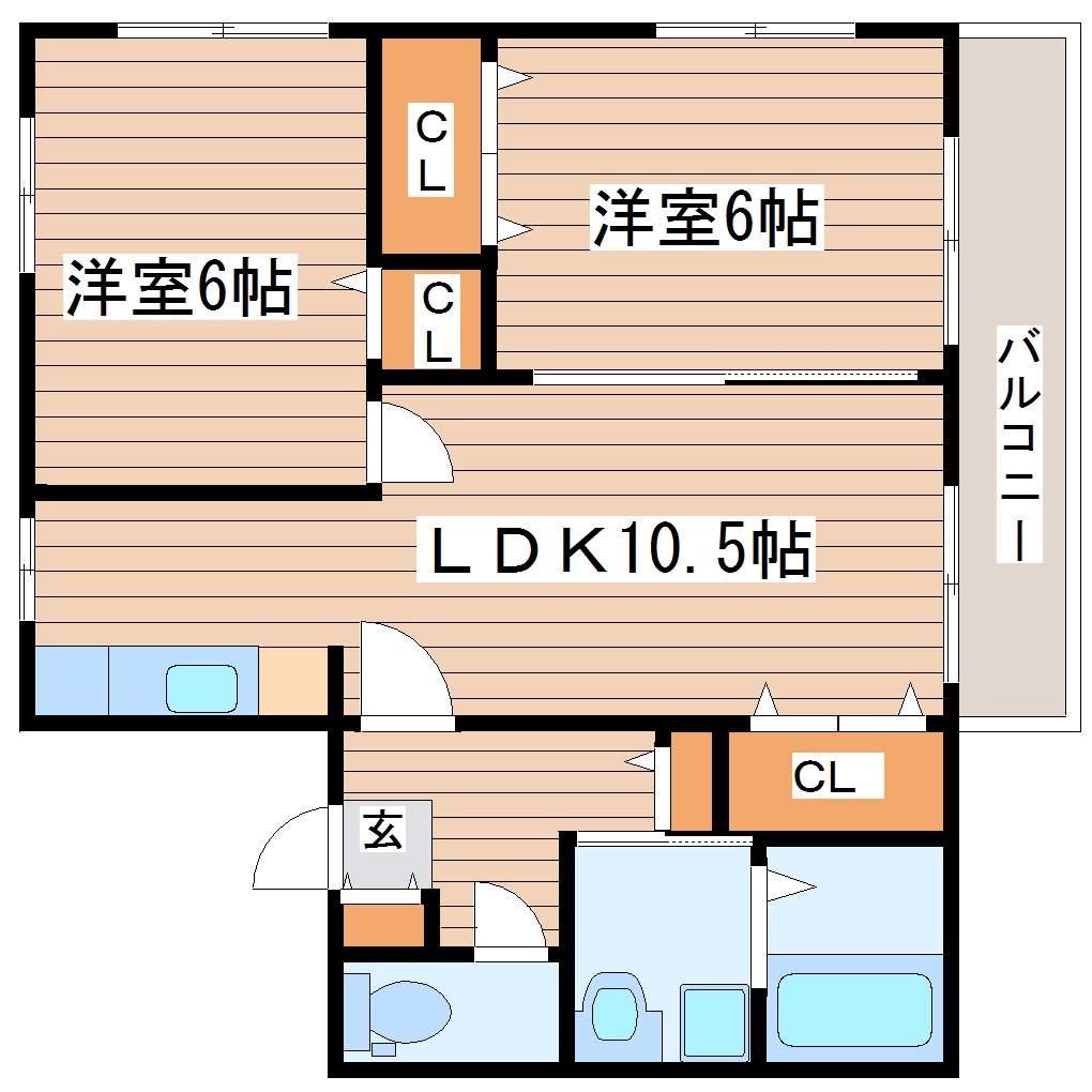 【ブライトハイツの間取り】