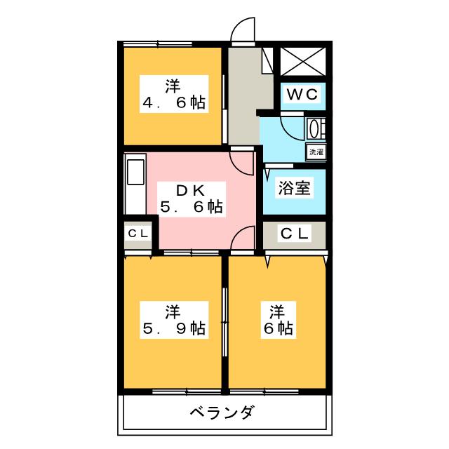 後藤ハイツの間取り