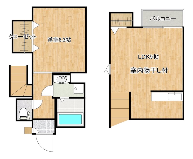 クラリス B棟の間取り