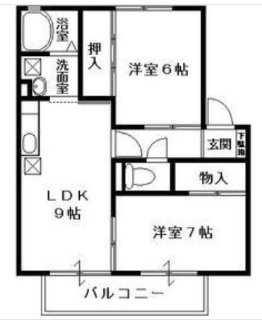 ムーン・スクエア桜木Bの間取り