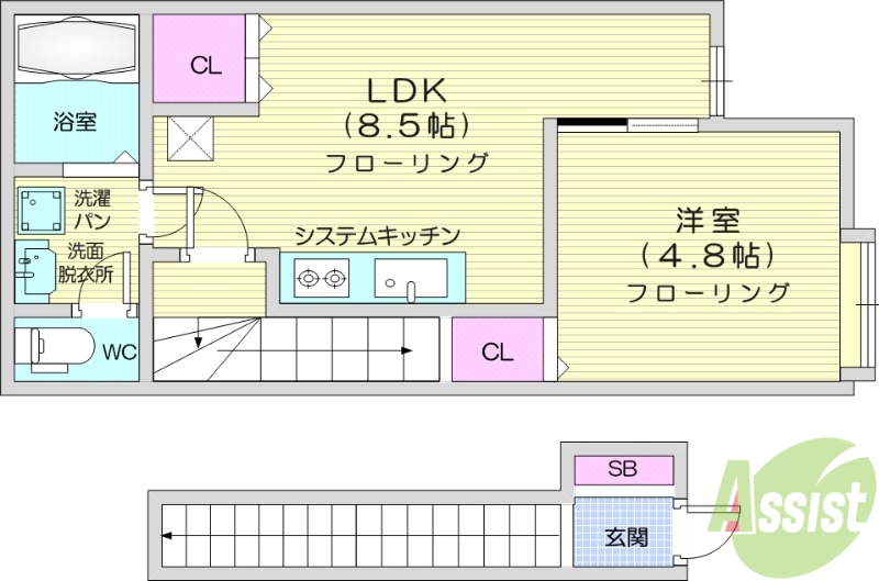 ゴートゥーの間取り