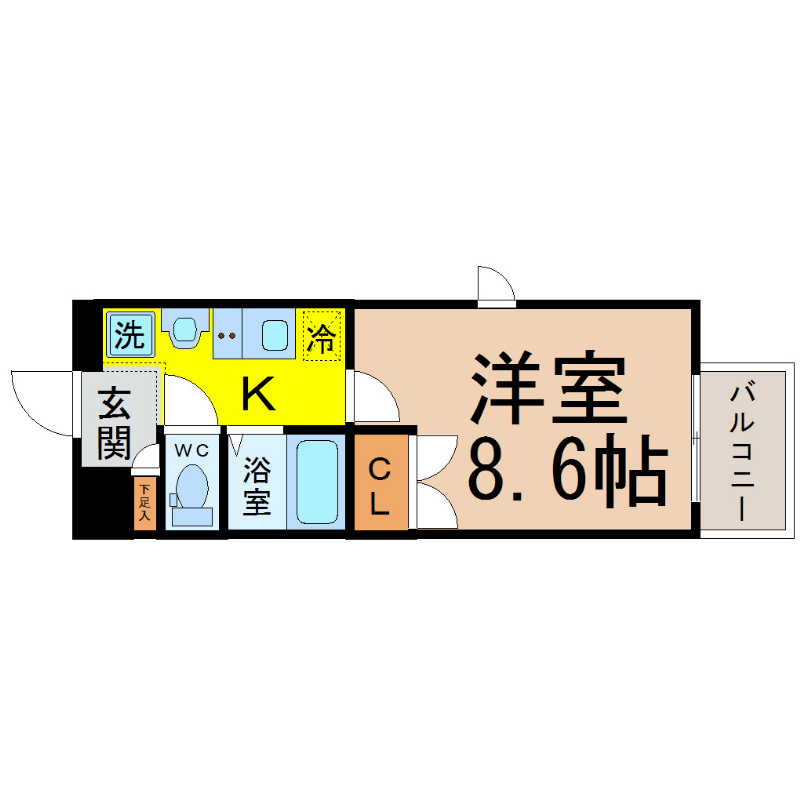 名古屋市千種区今池のマンションの間取り