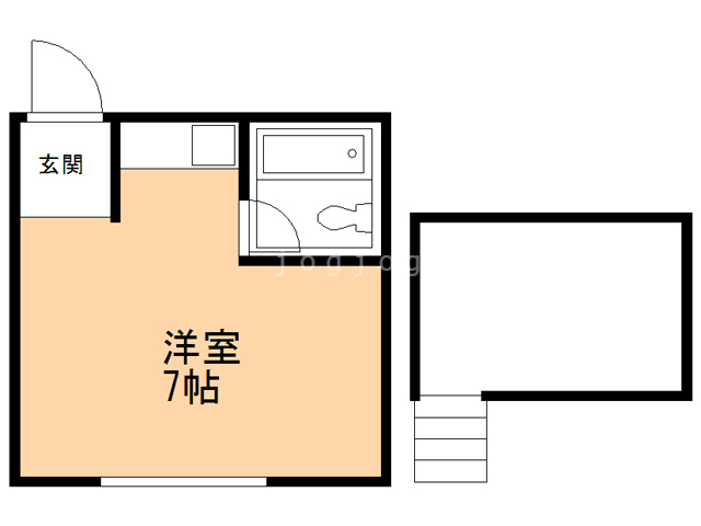 札幌市北区あいの里四条のアパートの間取り