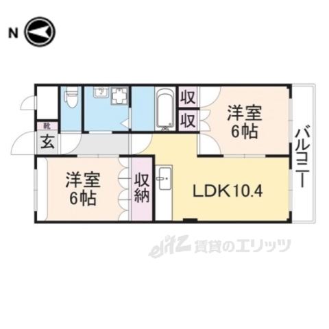 ラ・ポーラ滝川１２の間取り