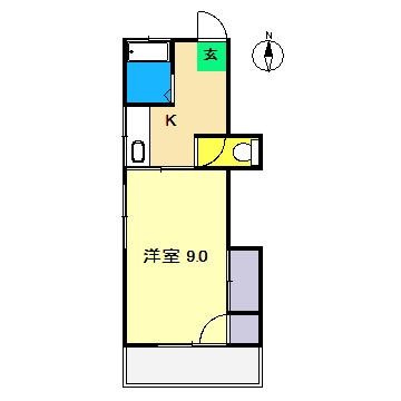 コーポ上村の間取り