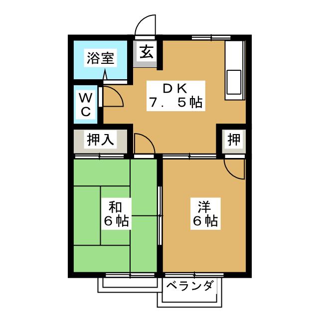 アドウェル東山　Ａ棟の間取り