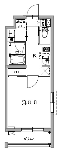 京都市伏見区新町６丁目のマンションの間取り