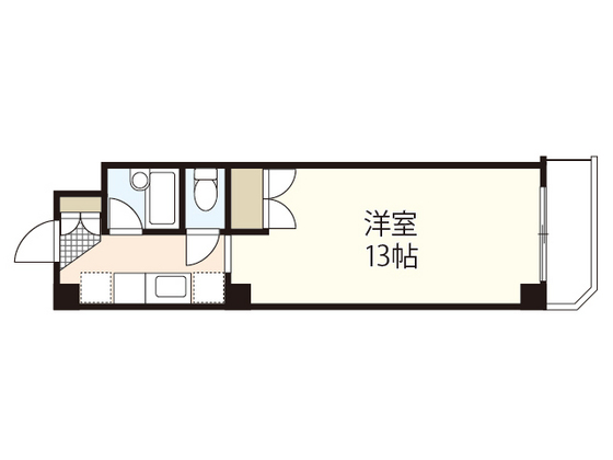 広島市安佐南区大塚東のマンションの間取り