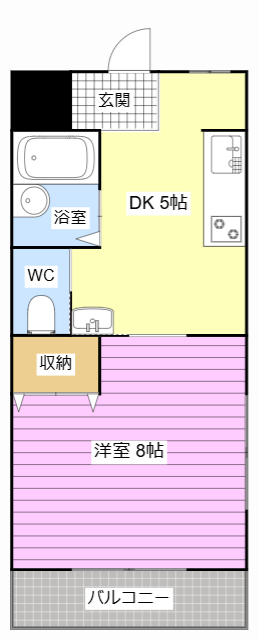 メゾン美鈴の間取り