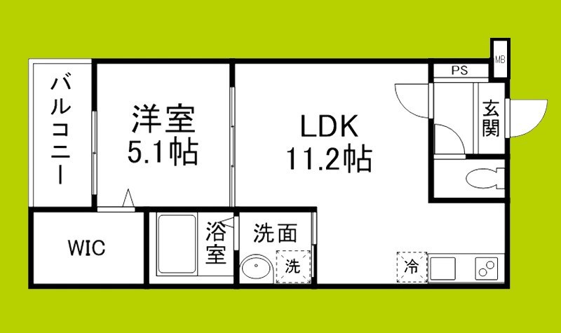 フジパレス幸大の間取り