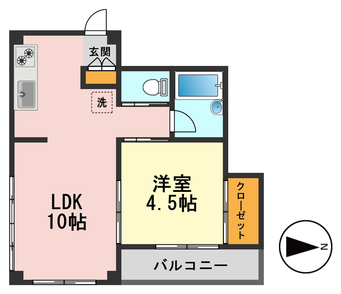 【江戸川区西小岩のマンションの間取り】