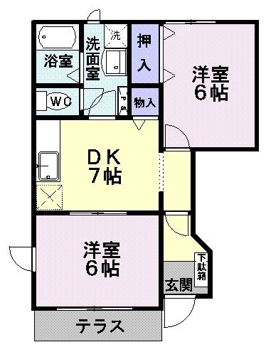 オランダ村Ｄの間取り