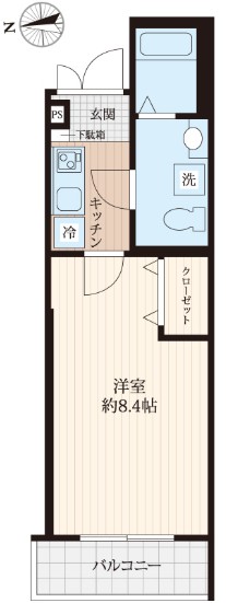 横浜市鶴見区東寺尾のアパートの間取り