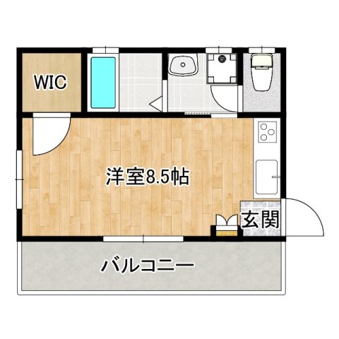 大阪市西成区千本北のアパートの間取り