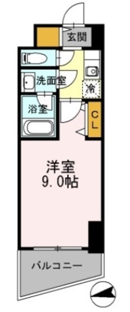 カスタリアタワー肥後橋の間取り