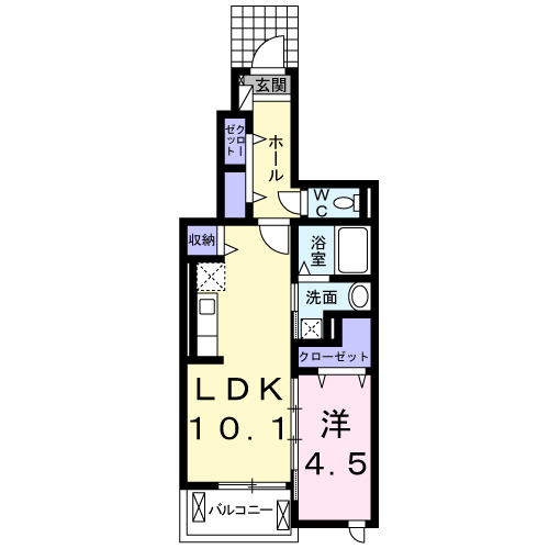 アンソレイユ北原 IIの間取り