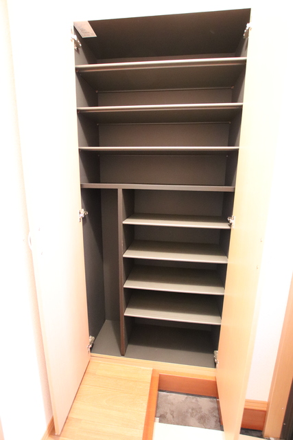 玄関　収納力のあるシューズボックス