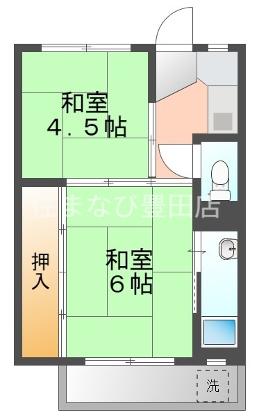 ビレッジハウス田中の間取り写真