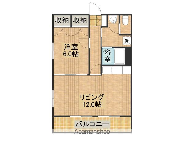 ＪＲ日南線 宮崎駅 徒歩20分 4階建 築20年の間取り写真