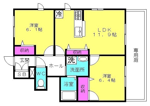 ルシール加古川の間取り写真